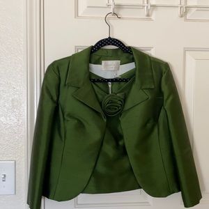 ✨VINTAGE EMERALD SKIRT & TOP SUIT✨